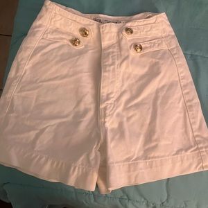 Zara white shorts